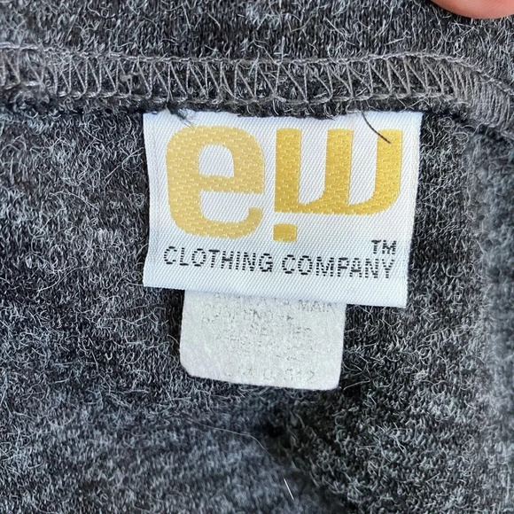 Vintage E.W. Clothing Co Gray Marled Stretch  Jersey Knit Maxi Skirt - Picture 5 of 6